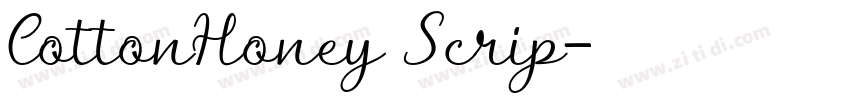 CottonHoney Scrip字体转换